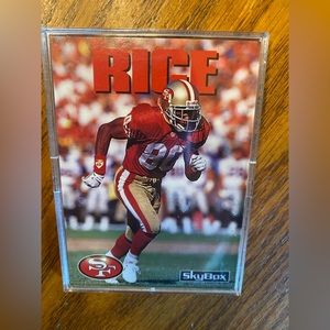 Skybox 1992 Jerry Rice Encased Football Card